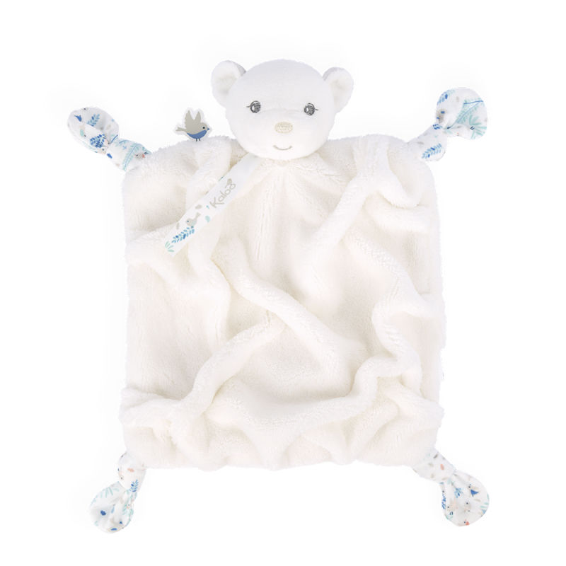  plume baby comforter bear white 25 cm 